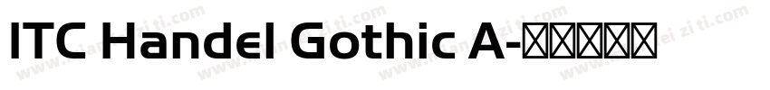 ITC Handel Gothic A字体转换